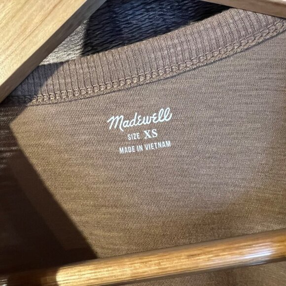 NWT Madewell Whisper Crew Neck Tee XS Classic Minimalist Staple Piece - Picture 3 of 5
